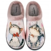 Zapatilla Descalza Casa Plana Mujer Gatito Rosa Plumaflex 12213