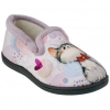 Zapatilla Cerrada Plana Gatito Plumaflex 12215 Rosa