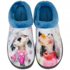 Zapatilla Descalza Casa Mujer Azul Perrito Plumaflex 12213