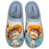 Zapatillas Descalzas Casa Verano Estampado Gato Sombrero Planas Plumaflex 12317