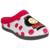 Zapatillas Descalzas Planas de Casa Rojo Estampado Maffy Plumaflex 12281