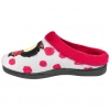 Zapatillas Descalzas Planas de Casa Rojo Estampado Maffy Plumaflex 12281