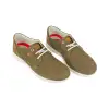 Zapato Casual Hombre Beis y Verde Verano Nobuck Punteado Luisetti 33808GS