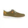 Zapato Casual Hombre Beis y Verde Verano Nobuck Punteado Luisetti 33808GS