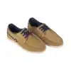 Zapatos Náutico de Hombre Verano Marrón y Verde Piel Nobuk Luisetti 37201 NO