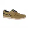 Zapatos Náutico de Hombre Verano Marrón y Verde Piel Nobuk Luisetti 37201 NO