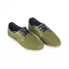Zapatos Náutico de Hombre Verano Marrón y Verde Piel Nobuk Luisetti 37201 NO