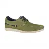 Zapatos Náutico de Hombre Verano Marrón y Verde Piel Nobuk Luisetti 37201 NO