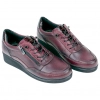 Zapato Confort Piel Granate Elásticos y Cremallera Vicmart 859-3