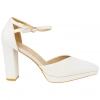 Zapato de Salón Punta Talón Pulsera Tacón Alto y Plataforma Colour Cherie 588-572
