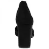 Zapato de Salón Punta Talón Tacón Ancho Alto Ideal Shoes 8758