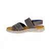 Sandalias de Piel Hombre Cruzada Velcro Zen 679005
