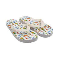 Chanclas de Mujer Blancas y Rosas Estampado Frutas Marca Air-SQ Modelo 6-367