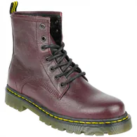 Botas Militares de Piel con Pespunte Amarillo Planas para Mujer - Hold 273P.001