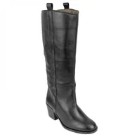 Bota Piel Caña Alta Tacón Ancho Medio Wikers Q-238