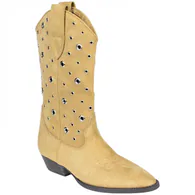 Botas Cowboy caladas mujer en antelina Corina M5001