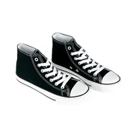 Zapatilla Lona Puntera de Goma Alta 7-A11