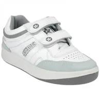 Deportivo Paredes Retro Hombre Piel Blanco Negro Velcro 101