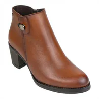 botines piel mujer con tacón ancho - Kaola 8814