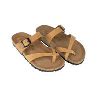 Sandalias Blanco Marron Negro Plomo Verde Hebilla Dedo Piso Fino Suver 520012