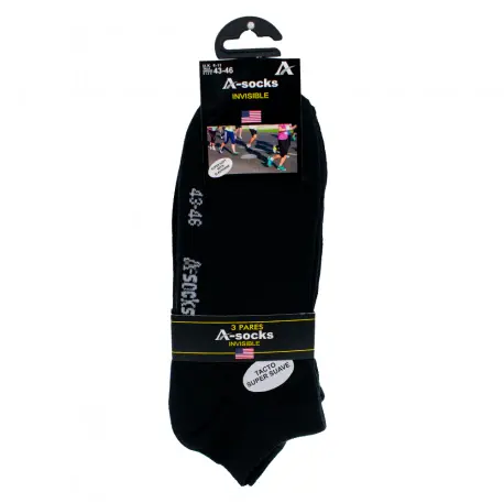 Calcetin Mujer y Hombre Algodon Invisible A-socks  17332001