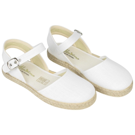 Alpargatas Planas Beige con pulsera - Aladino 764