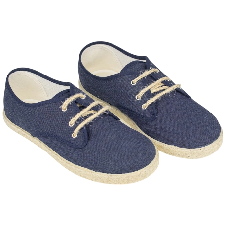 Alpargata niño plana cordones Aladino 737