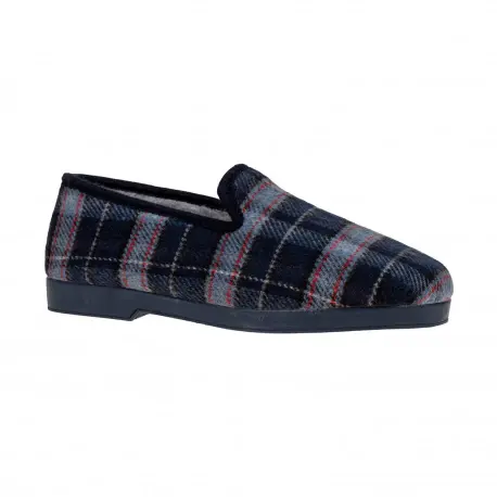 zapatillas casa cuadros hombre - Alcalde 4000