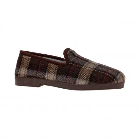 zapatillas casa cuadros hombre - Alcalde 4000