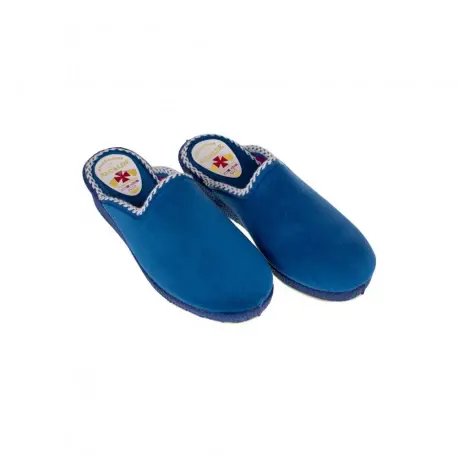 Zapatillas de estar en casa mujer Invierno Abiertas con Cuña Azul Granate Azul Marino Alcalde 8500