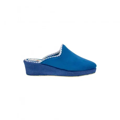 Zapatillas de estar en casa mujer Invierno Abiertas con Cuña Azul Granate Azul Marino Alcalde 8500