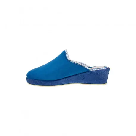 Zapatillas de estar en casa mujer Invierno Abiertas con Cuña Azul Granate Azul Marino Alcalde 8500