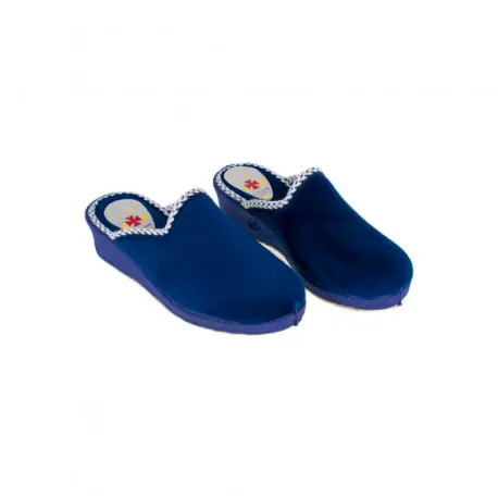 Zapatillas de estar en casa mujer Invierno Abiertas con Cuña Azul Granate Azul Marino Alcalde 8500