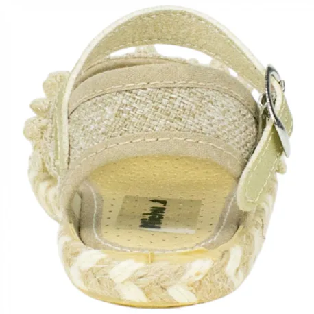 Alpargata Niña Plana Pulsera con Adorno Empeine Michu 8038