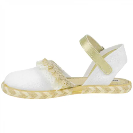 Alpargata Niña Plana Pulsera con Adorno Empeine Michu 8038