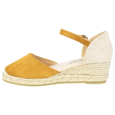 Alpargatas de Esparto con Cuña Baja y Pulsera para Mujer - Amarpies ACX26481