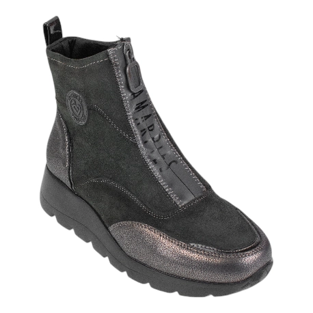 botin deportivo mujer con cremallera delantera - Amarpies AMD27098 