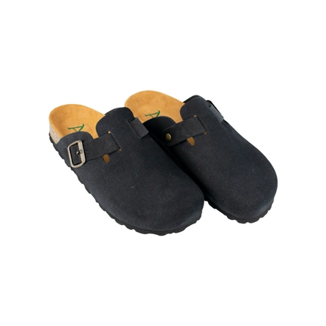 Zuecos de  piel serraje para hombre Autenti con piso bio de corcho - Autenti 355