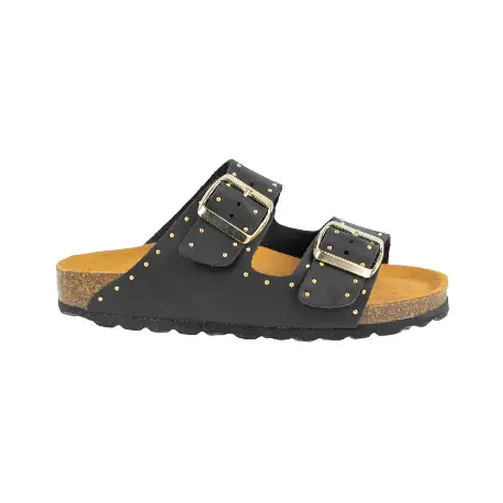 Sandalias Hebillas Bio Con Tachas Piel Autenti 13843