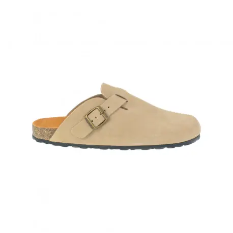 Zuecos de  piel serraje para hombre Autenti con piso bio de corcho - Autenti 355
