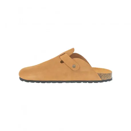 Zuecos de  piel serraje para hombre Autenti con piso bio de corcho - Autenti 355