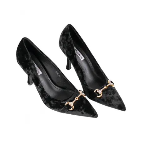 zapatos stiletto de terciopelo y punta fina Bellamica S6-MP51-G152