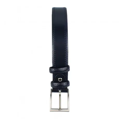 Cinturon Hombre de Piel con Brillo Doble Pespunte Blesrok 805