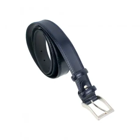 Cinturon Hombre de Piel con Brillo Doble Pespunte Blesrok 805