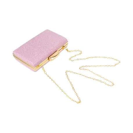 Bolso Clutch de Fiesta Rígido y Cadena - 2110-10