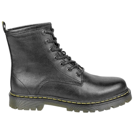 Botas Militares de Piel con Pespunte Amarillo Planas para Mujer - Hold 273P.001