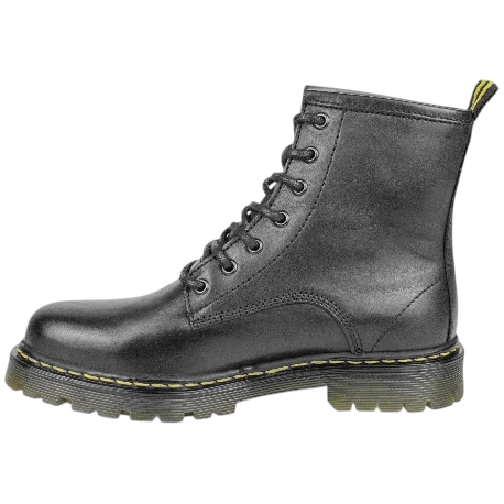 Botas Militares de Piel con Pespunte Amarillo Planas para Mujer - Hold 273P.001