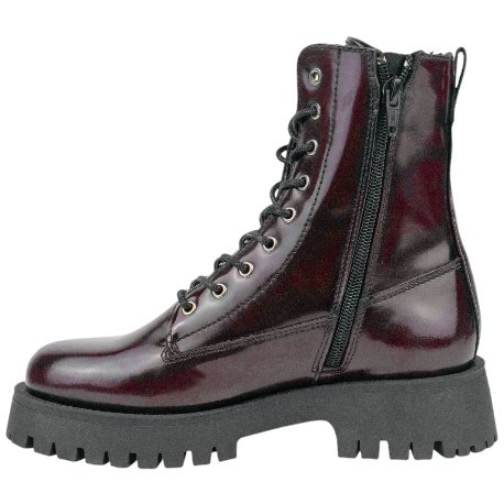 Bota Militar Piel Florentí Plataforma Cordón y Cremallera Innovation 3060