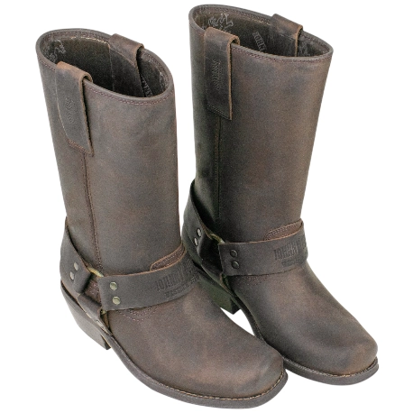 Bota Motera Piel Punta Cuadrada - Johnny Bulls 4829