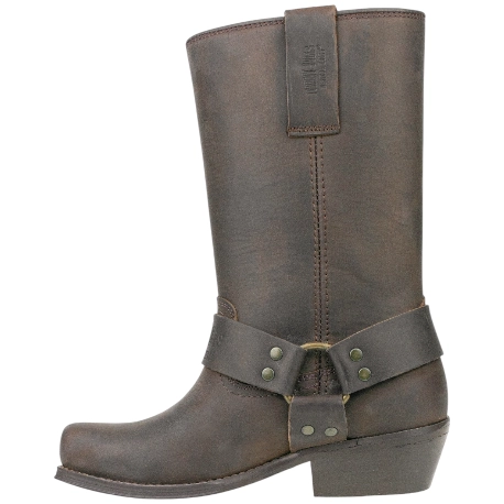 Bota Motera Piel Punta Cuadrada - Johnny Bulls 4829